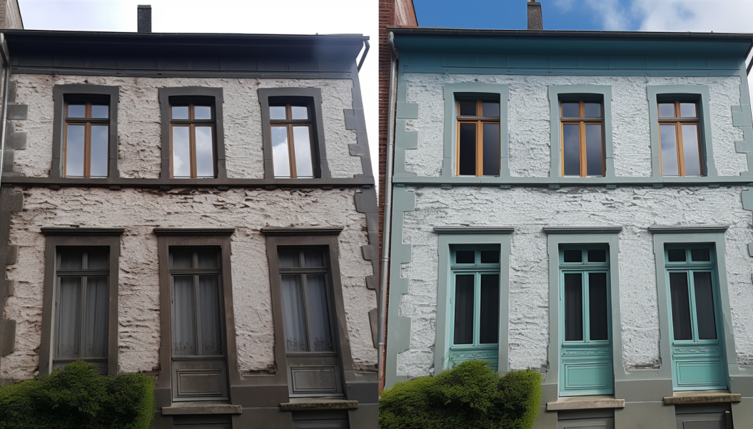 Peinture et enduit de façade en Wallonie
