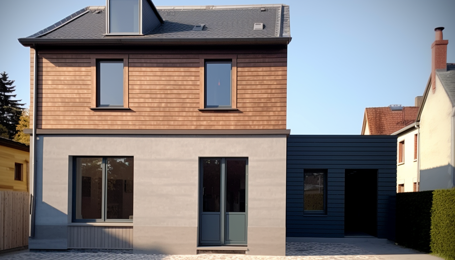 Construction annexe d'une maison