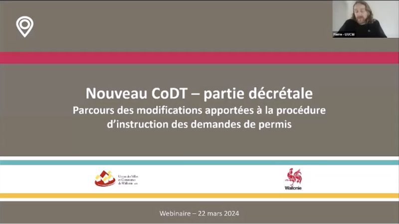 Réforme du CoDT wallon