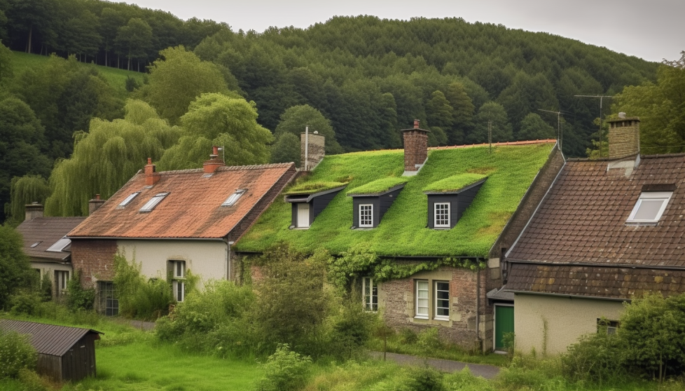 Façade et toiture végétale en Wallonie