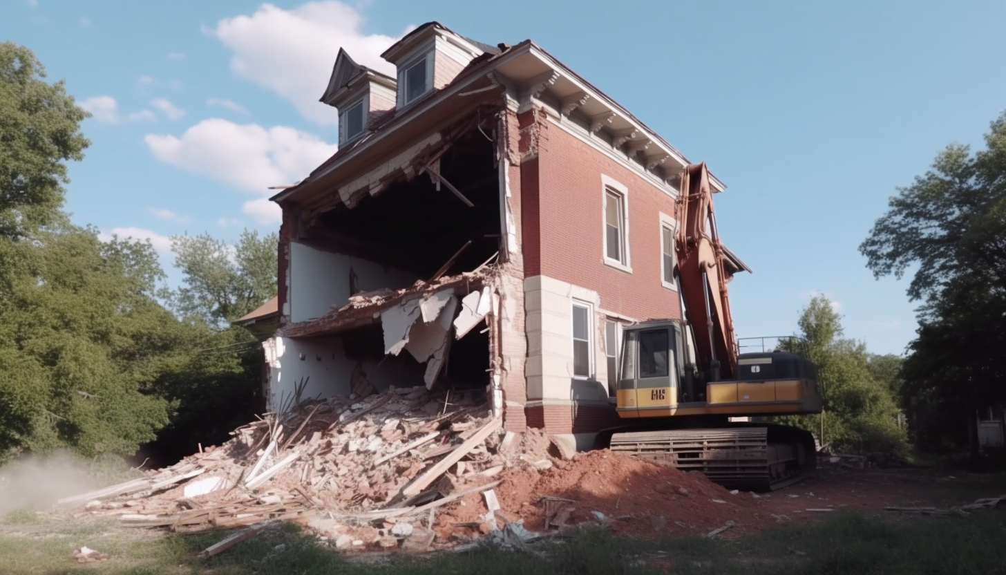 Démolition d'une annexe ou installation technique