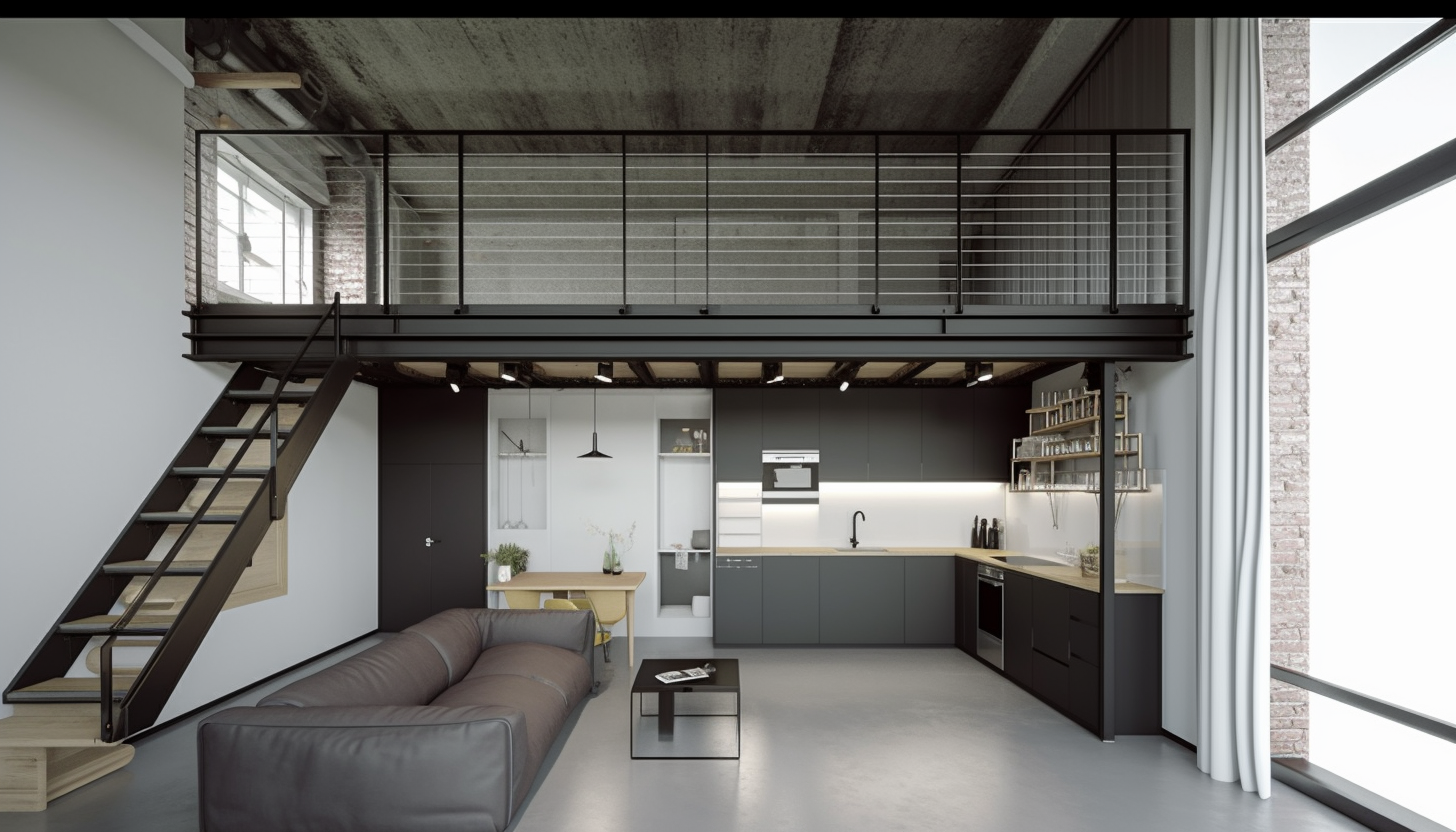 Loft moderne — division d'un logement