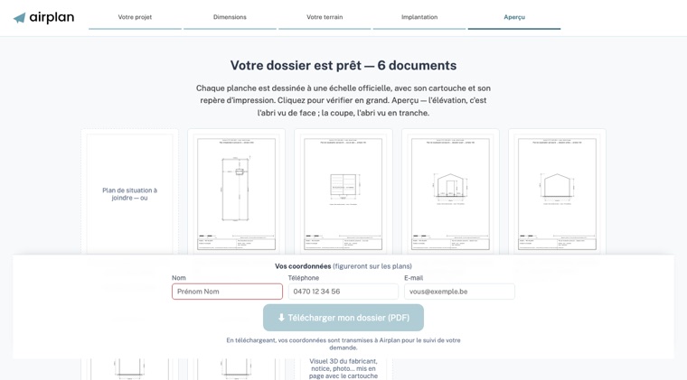 Étape 4 — Vos plans